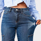 🎉Limited Sale🎉High Rise Cargo Wide-Leg Stretch Jeans pentru femei