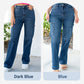 🎉Limited Sale🎉High Rise Cargo Wide-Leg Stretch Jeans pentru femei