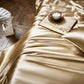 🛌Najwyższy luksus: 4-elementowy zestaw pościeli z czystej jedwabnej bawełny morwowej, zapewniający niezrównane doznania snu!💤(1 poszwa na kołdrę + 1 płaskie prześcieradło + 2 poszewki na poduszki)