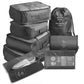 Zestaw 8 toreb podróżnych do przechowywania asortymentu