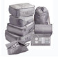 Zestaw 8 toreb podróżnych do przechowywania asortymentu