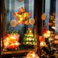 🎄 Świąteczne lampki wiszące na oknach