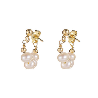 Eleganckie kolczyki z symulowanymi perłami